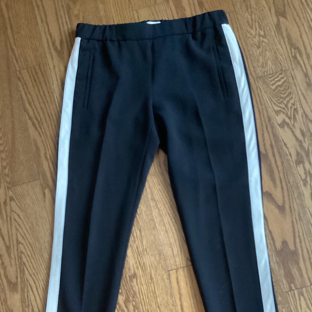 Wilfred Aritzia Black White Stripe Tuxedo Ankle Trousers Size 4 Women’s